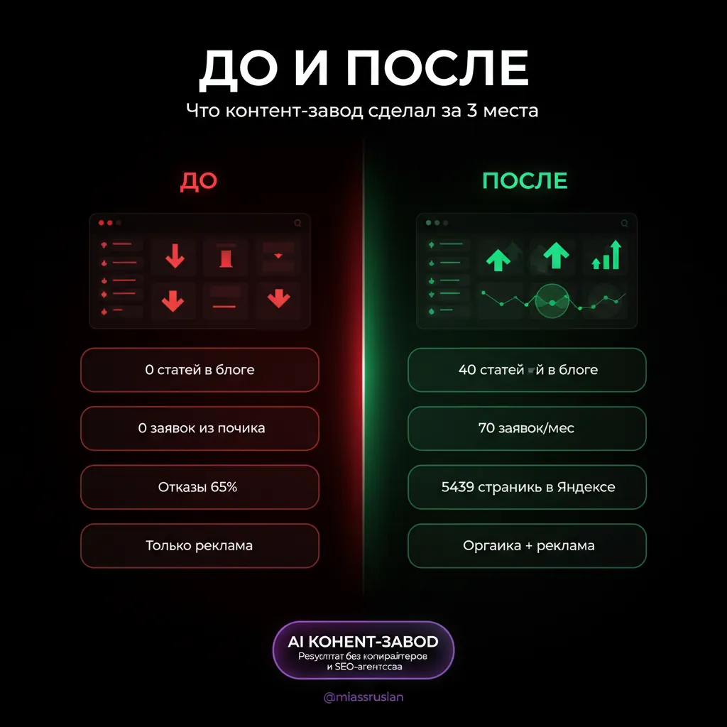 До и после контент-завода
